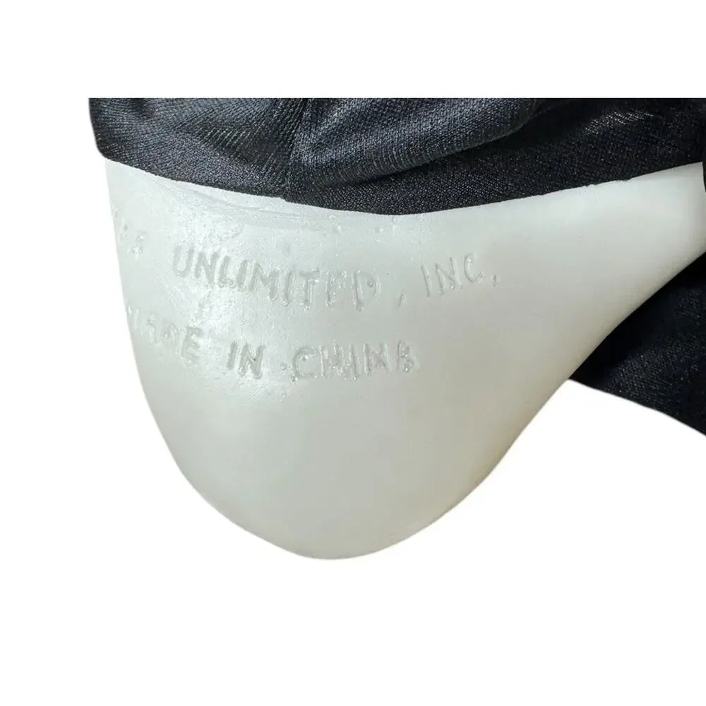 Ghostface Scream Mask Easter Unlimited Inc Squiggly Smile Metly Face with Hood